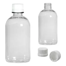 Frasco Plástico Pet Transparente 150ml + Tampa Lacre 24 C/ Vedante Inkcor Kit 40 Unid Frasquinho Garrafinha Indicada Cosmético Shampoo Perfume Lembrancinha Creme Sabonete Condicionador Amostra Viagem Foto mini 1