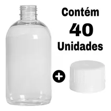 Frasco Plástico Pet Transparente 150ml + Tampa Lacre 24 C/ Vedante Inkcor Kit 40 Unid Frasquinho Garrafinha Indicada Cosmético Shampoo Perfume Lembrancinha Creme Sabonete Condicionador Amostra Viagem Foto mini 2