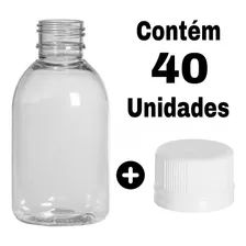 Frasco Plástico Pet Transparente 250ml + Tampa Lacre Inkcor 24mm C/ Vedante Kit 40 Unid Garrafinha Cristal Indicada Cosmético Shampoo Perfume Lembrancinha Creme Sabonete Condicionador Amostra Viagem Foto mini 2