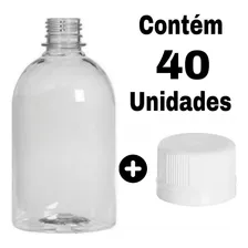 Frasco Plástico Pet Transparente 500ml Com Tampa Lacre Inkcor 28mm C/ Vedante Kit 40 Unid. Garrafa Cristal Indicada Cosmético Shampoo Perfume Lembrancinha Creme Sabonete Condicionador Amostra Viagem Foto mini  3