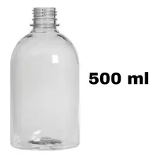 Frasco Plástico Pet Transparente 500ml Com Tampa Lacre Inkcor 28mm C/ Vedante Kit 40 Unid. Garrafa Cristal Indicada Cosmético Shampoo Perfume Lembrancinha Creme Sabonete Condicionador Amostra Viagem Foto mini  2