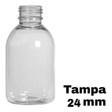 Frasco Plástico Pet Transparente Garrafinha 100ml C/ Tampa Lacre 24mm C/ Vedante Inkcor Kit 25 Unidades Indicado Cosmético Shampoo Perfume Lembrancinha Creme Sabonete Condicionador Amostra Gel Viagem Foto mini 4