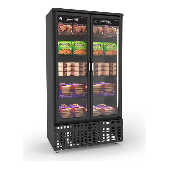Freezer Vertical Auto Serviço Vanguard Preto Asvcg 2 Portas 220v Foto 1