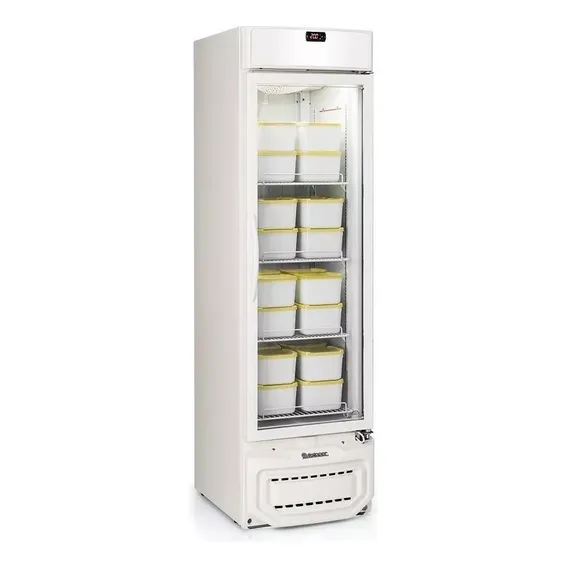 Freezer Vertical Esmeralda Porta De Vidro 315l Wt Foto 1