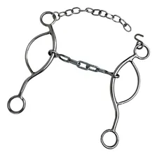 Freio Bridão Levantador Inox Embocadura Cavalo Mula Burro Foto mini 1