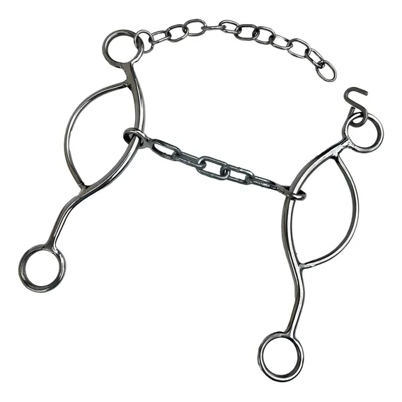 Freio Bridão Levantador Inox Embocadura Cavalo Mula Burro Foto 1