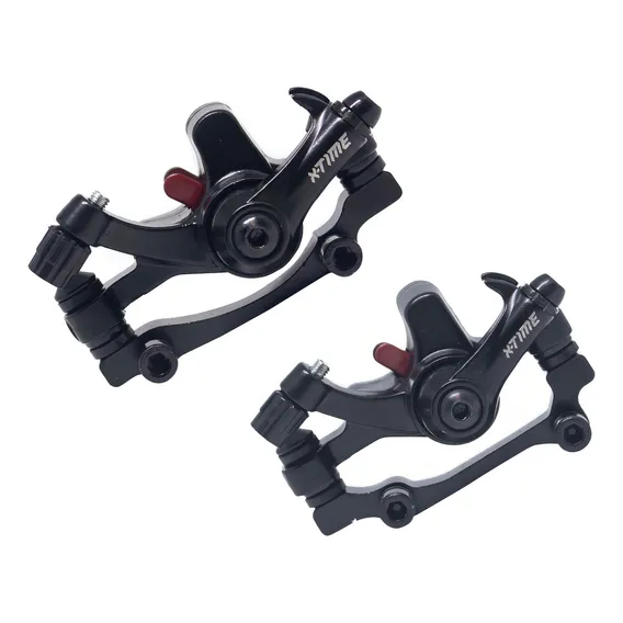 Freio Disco Mecanico Tsw Branco Pinças Mtb Xc Dh Bike - Par Foto 1