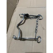 Freio Inox Agua Choca Bocal Fixo De Égua Cavalo E Mula Foto mini  2