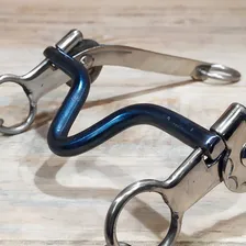 Freio Para Cavalo Perna De Grilo Inox Bocal Ferro Crioulo Foto mini 4