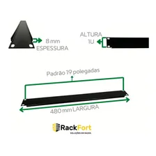 Frente Falsa 1u Ou Tampa Cega 5 Unidades Rack Servidor 19 Foto mini 2