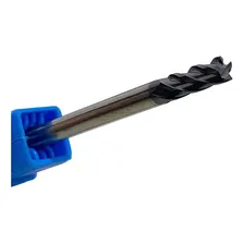 Fresa 4mm X 12 X 50 Topo Reto Metal Duro 4 Cortes - 50hrc Foto mini  3