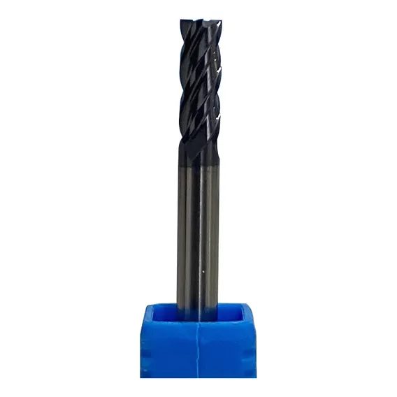 Fresa 4mm X 12 X 50 Topo Reto Metal Duro 4 Cortes - 50hrc Foto 1