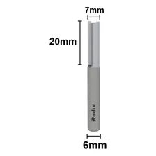 Fresa 7mm Para Tupia 7mm X 20mm Haste 6mm Radix Foto mini 2