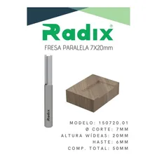 Fresa 7mm Para Tupia 7mm X 20mm Haste 6mm Radix Foto mini 4