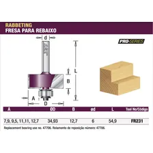 Fresa Amana Tool Multi Rebaixo C/ 4 Rolamentos Fr231 Foto mini 2