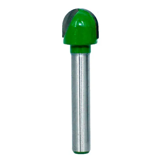 Fresa Ball Nose Green Cnc Router Madeira Diâm 12,0mm X 9,5mm Foto 1