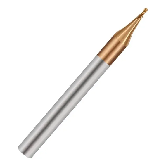 Fresa Md Esferica 1x75 2 Cortes C/ Cob. Longa 55hrc - Ws Foto 1