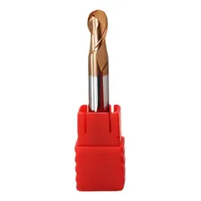 Fresa Metal Duro Topo Esférico 2 Cortes 10mm 55hrc Foto mini 1