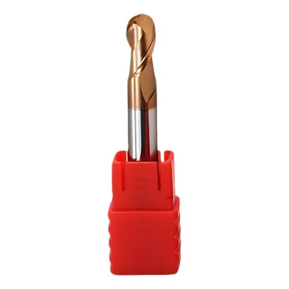 Fresa Metal Duro Topo Esférico 2 Cortes 5mm 55hrc Foto 1