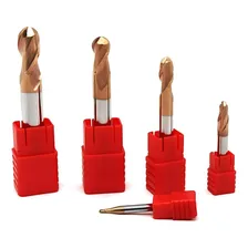 Fresa Metal Duro Topo Esférico 2 Cortes 5mm 55hrc Foto mini 3