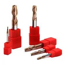 Fresa Metal Duro Topo Reto 2 Cortes 5mm 55hrc Foto mini 3