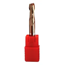 Fresa Metal Duro Topo Reto 2 Cortes 5mm 55hrc Foto mini 1