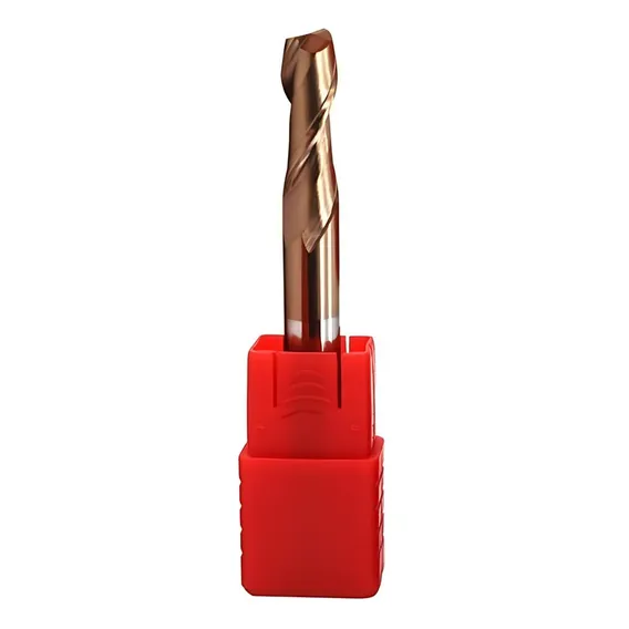 Fresa Metal Duro Topo Reto 2 Cortes 5mm 55hrc Foto 1