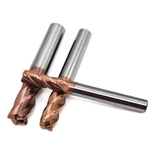 Fresa Metal Duro Topo Reto 4 Cortes 5mm 55hrc Foto mini 3