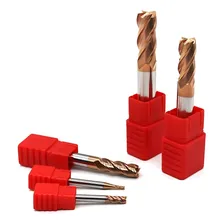 Fresa Metal Duro Topo Reto 4 Cortes 5mm 55hrc Foto mini 2