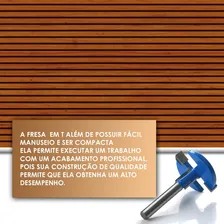 Fresa Para Painel Canaletado Mdf Marcenaria Tupia Haste 6mm Foto mini 4