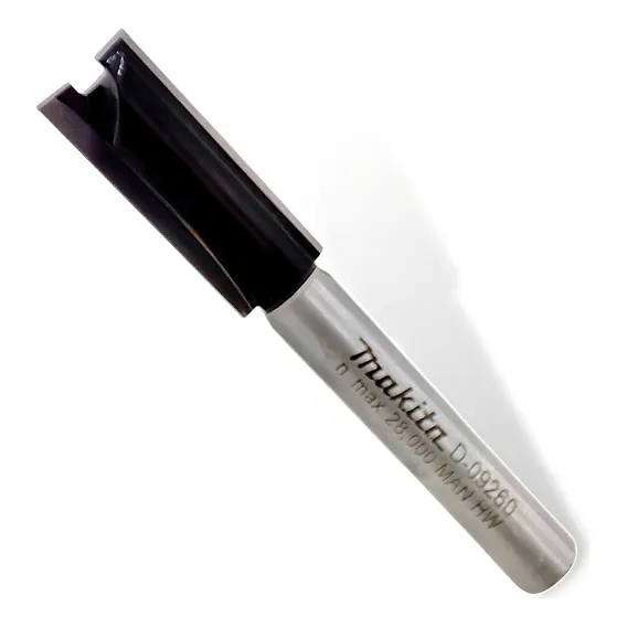 Fresa Para Tupia 8mm 2 Lâminas Corte Com Haste 6mm Makita Foto 1