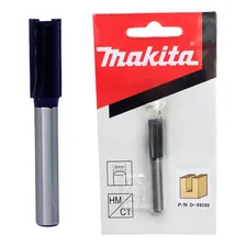 Fresa Para Tupia 8mm 2 Lâminas Corte Com Haste 6mm Makita Foto mini 4