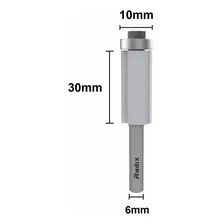 Fresa Paralela Com Rolamento 10x30mm - Radix Foto  mini 1
