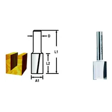 Fresa Paralela Dupla Tupia 10mm Haste 6mm Makita D-67751 Foto mini 2