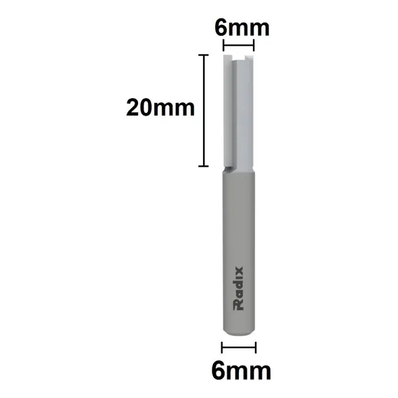 Fresa Paralela Para Tupias Manuais 6mm - Radix - 150620.01 Foto 1