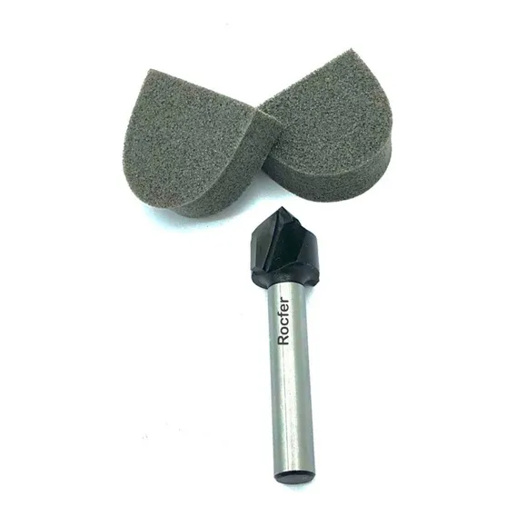 Fresa Ponta V Haste 6mm Makita D-68155 Foto 1