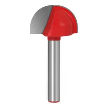 Fresa Redonda Haste 22mm Meia Cana Para Tupia Ou Cnc Madeira Foto mini 1