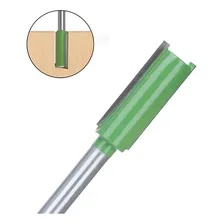 Fresa Reta Paralela 3/8 Pol. Haste 6mm Metal Duro Para Tupia Foto mini 2