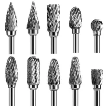 Fresa Rotativa Tungstênio Metal Duro 10 Pcs Broca Escariada Foto mini  3