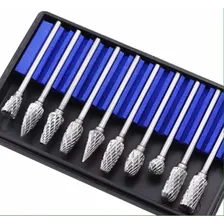 Fresa Rotativa Tungstênio Metal Duro 10 Pcs Broca Escariada Foto mini  2