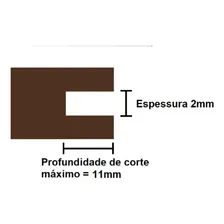Fresa Serrinha Debrum Sem Rolamento 2 Mm - Radix - 18e4020.0 Foto mini 2