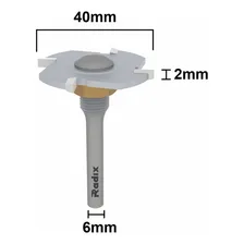 Fresa Serrinha Debrum Sem Rolamento 2 Mm - Radix - 18e4020.0 Foto mini 1