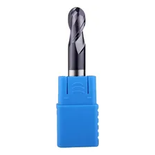 Fresa Topo Esférico 3mm 2 Cortes Hrc50 Metal Duro Foto mini 1