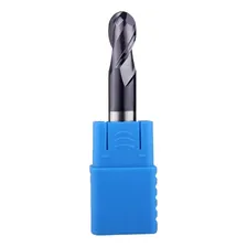 Fresa Topo Esférico 4mm 2 Cortes Hrc50 Metal Duro Cob. Tialn Foto mini 1