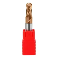 Fresa Topo Esférico 8mm 2 Cortes Hrc55 Metal Duro Cob. Tialn Foto mini 1