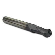 Fresa Topo Esférico Metal Duro 10mm 2 Cortes 50hrc Foto mini  3