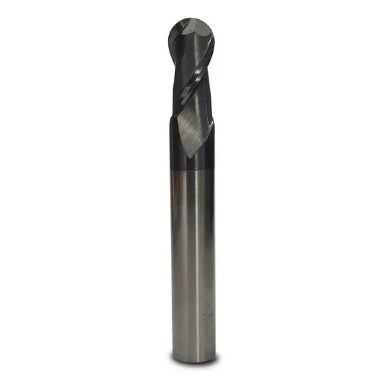 Fresa Topo Esférico Metal Duro 10mm 2 Cortes 50hrc Foto 1