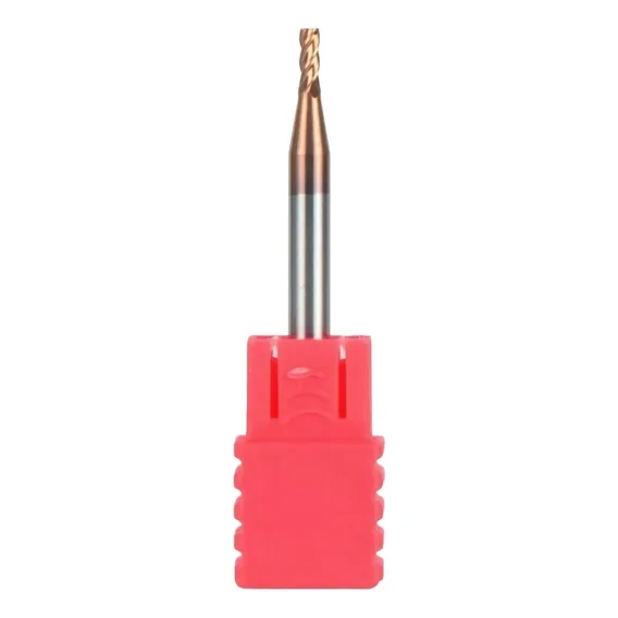 Fresa Topo Metal Duro 1mm 4 Cortes Com Cobertura Hrc55 Foto 1