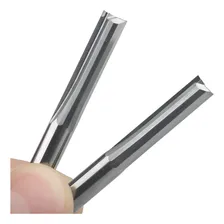 Fresa Topo Metal Duro 2cortes Retos Router 6mm X 22mm Cnc Foto mini  3