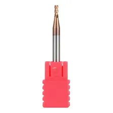 Fresa Topo Metal Duro 2mm 4 Cortes Com Cobertura Hrc55 Foto mini 1
